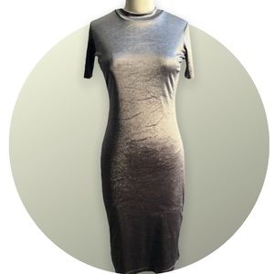 Zara Velvet Silver Dress